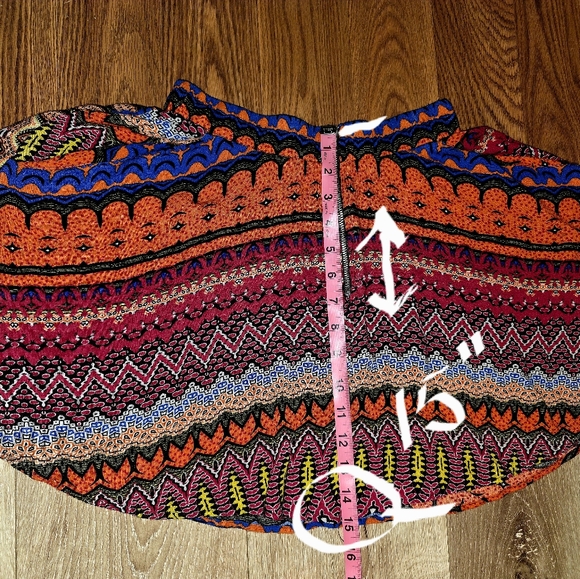 Lily White Multicolor Skater Skirt - Picture 3 of 8